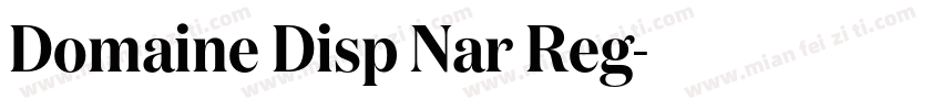 Domaine Disp Nar Reg字体转换